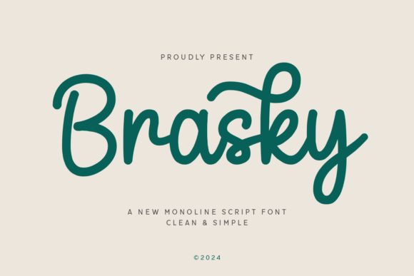 Brasky: Elevate Your Design with a Modern Script