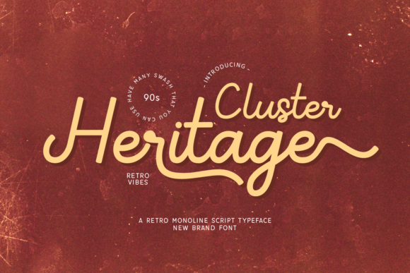 Cluster Heritage: A Retro Script for Refined Design