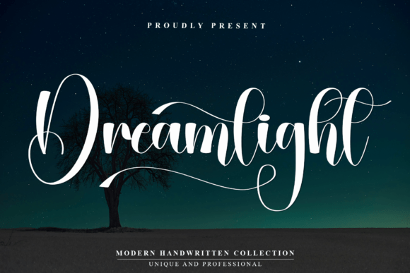 Dreamlight: Elevating Your Designs with a Stylish Script That Blends Elegance and Modern Charm