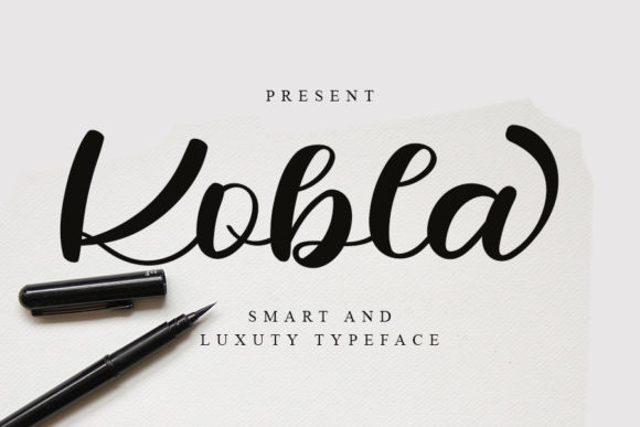 Kobla Font: Elevate Your Designs with Cursive Elegance