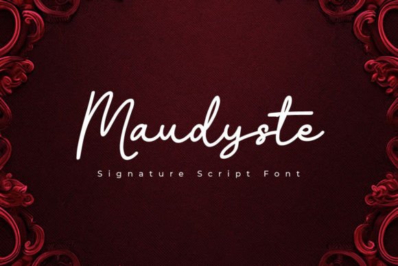 Maudyste: The Signature Script Font for Sophisticated Branding