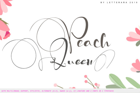 Peach Queen: Where Authentic Hand-Made Typography Meets Modern Design
