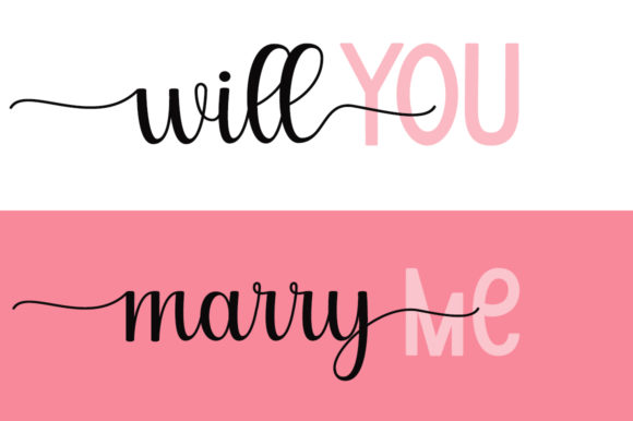 Will You Marry Me: A Comprehensive Look at a Romantic Typeface